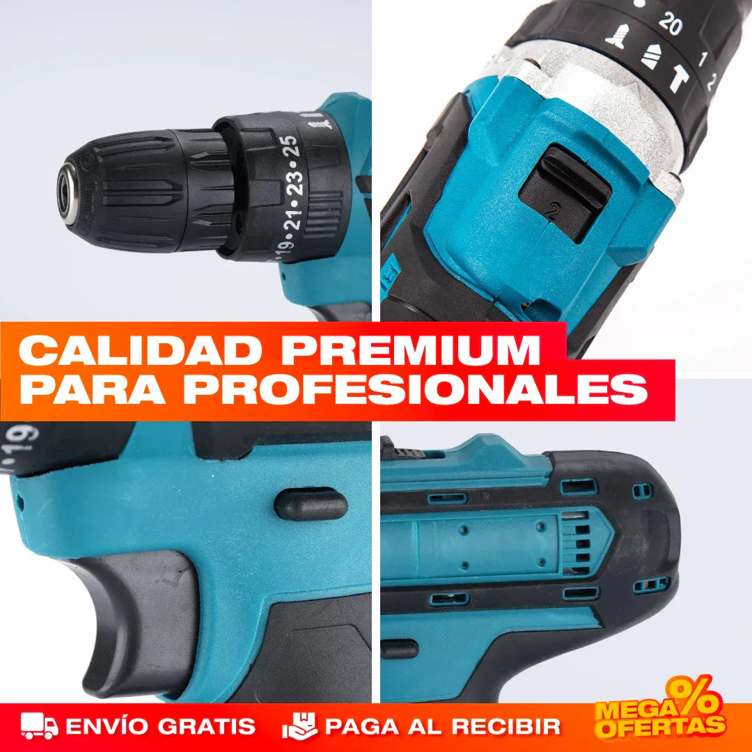 Taladro inalámbrico set 23 piezas👷⚡️
