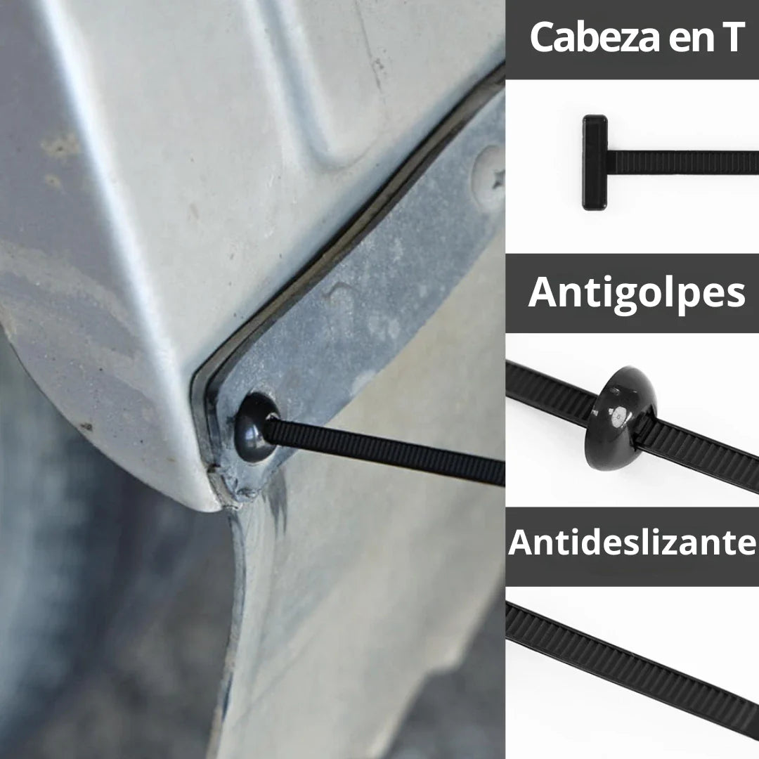 🛠️ Tirrap tipo botones ¡Reparaciones Fáciles y Duraderas! 40unidades