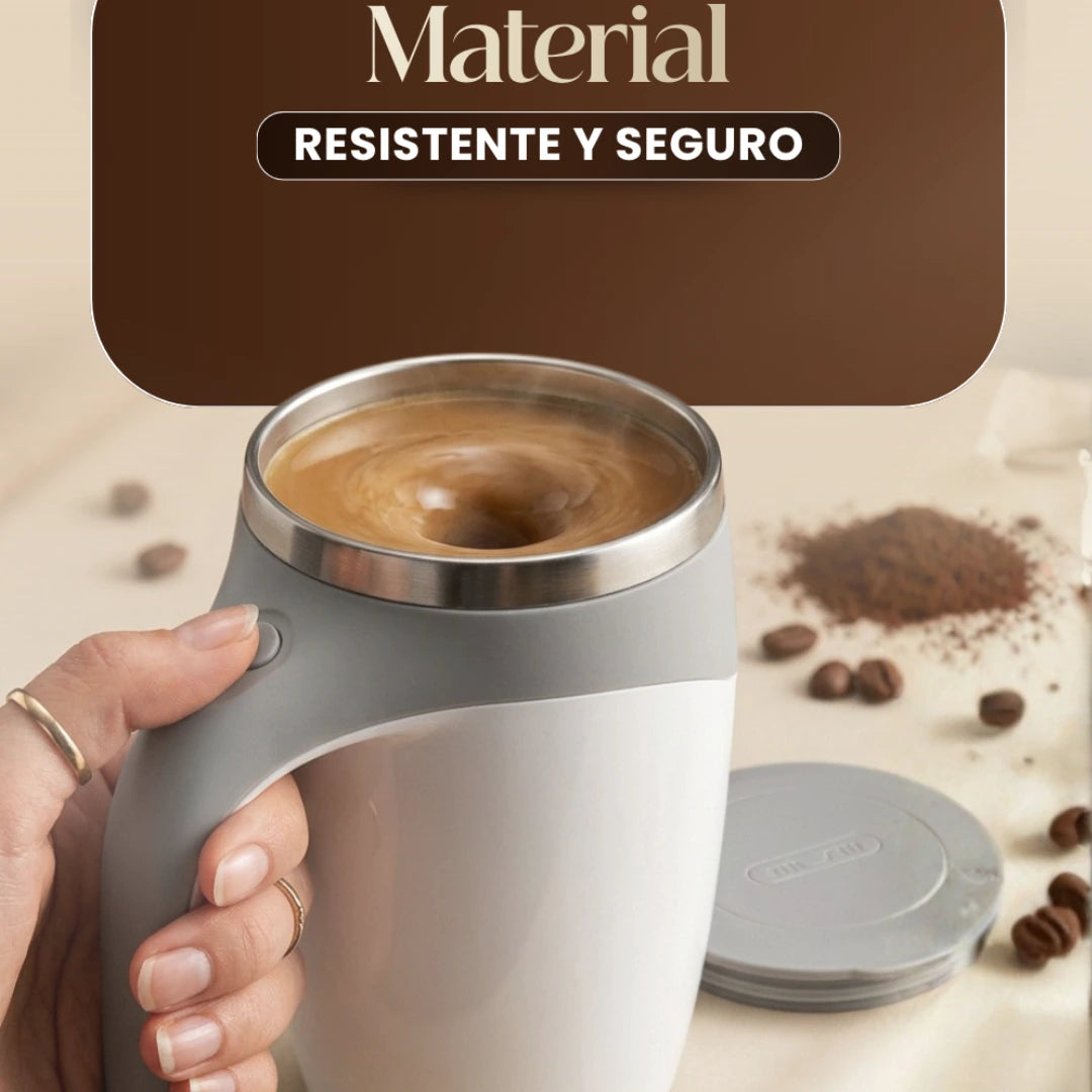 ¡Dile adiós a las cucharillas y a los grumos para siempre! ☕✨ Taza Mezcladora Recargable