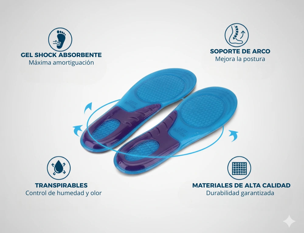 👟 Plantillas de Gel de Silicona Shock Absorbente: ¡Camina Sin Límites y Vive Sin Dolor!