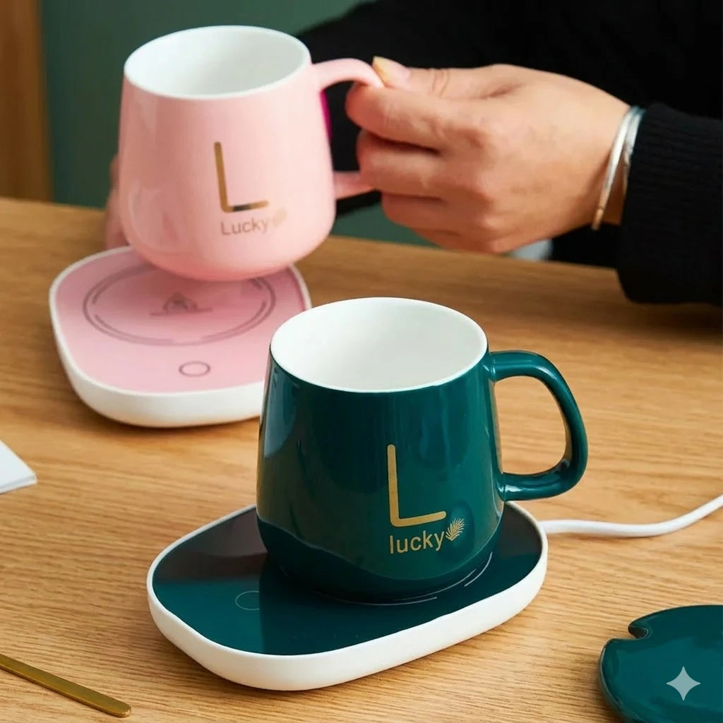 Set de taza con calentador