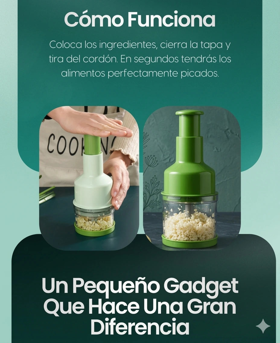 Procesador picador manual de alimentos🥗