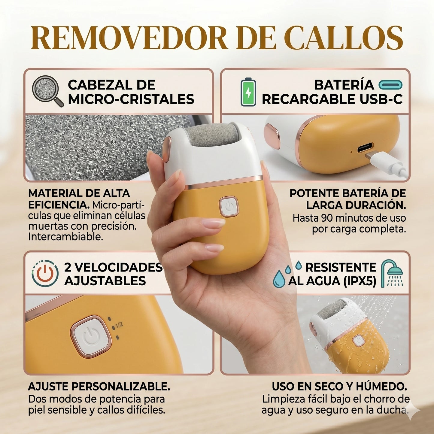 Removedor de Callos Recargable Portátil✨✨