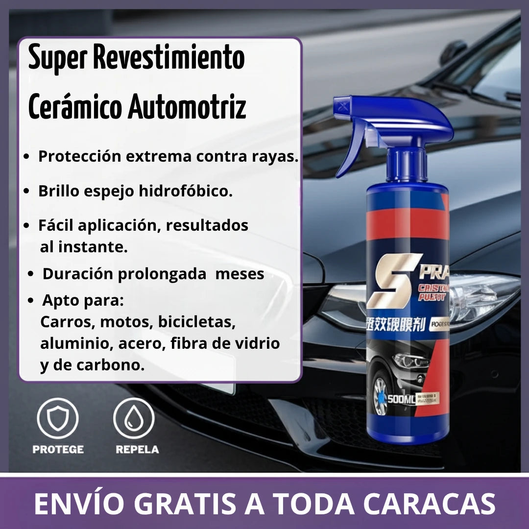 Spray Revestimiento Total Premium – Tu auto y moto como nuevo en minutos⭐