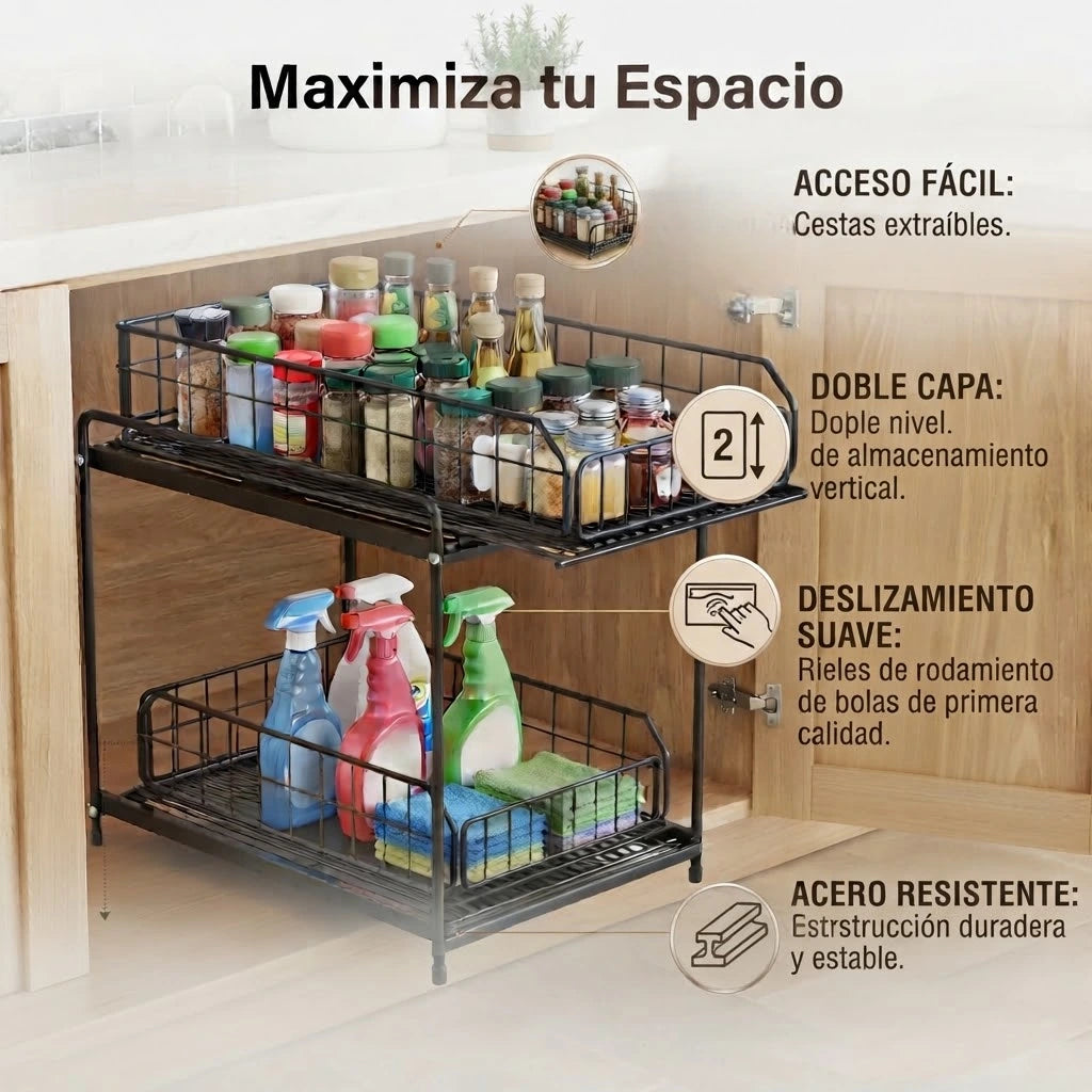 Organizador con Gaveta Movibles🏡✨ | ¡Transforma tu Hogar!