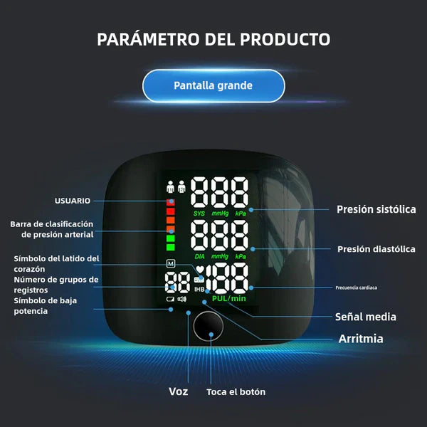 Monitor de presión digital con voz para información de resultado👨⚕️👨⚕️