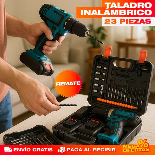 Taladro inalámbrico set 23 piezas👷⚡️