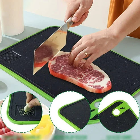 Tabla multifuncional 4 en 1, descongela, afila, ralla y corta🌟