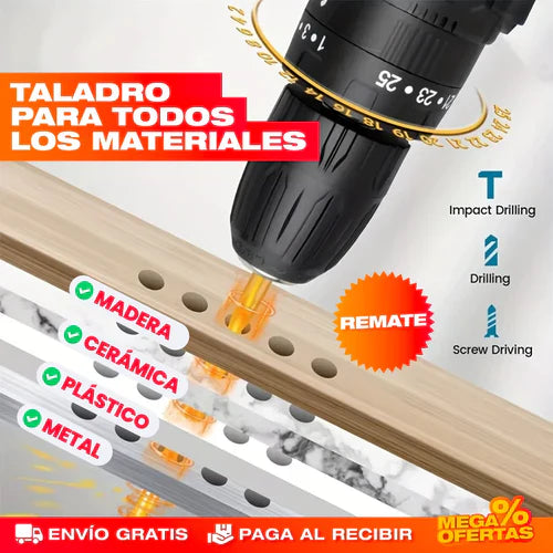 Taladro inalámbrico set 23 piezas👷⚡️