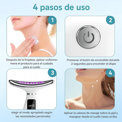 Masajeador Facial | Elimina Papada Cuello Reafirmante Colágeno.