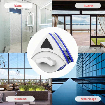 Limpia vidrios magnéticos + Limpia Orillos de regalo🎁