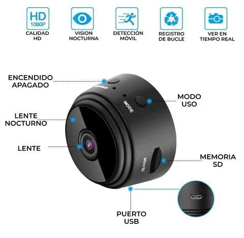 🚨Mini Camara espía - protege a los tuyos🚨