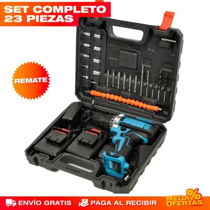 Taladro inalámbrico set 23 piezas👷⚡️