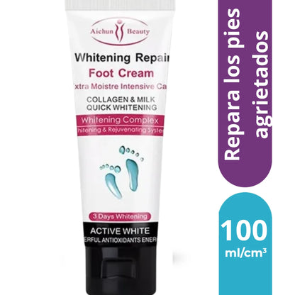 Crema blanqueadora para pies y talones