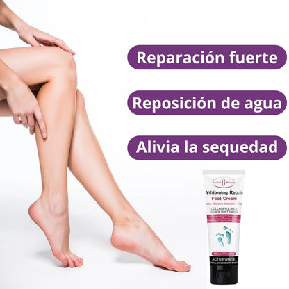 Crema blanqueadora para pies y talones