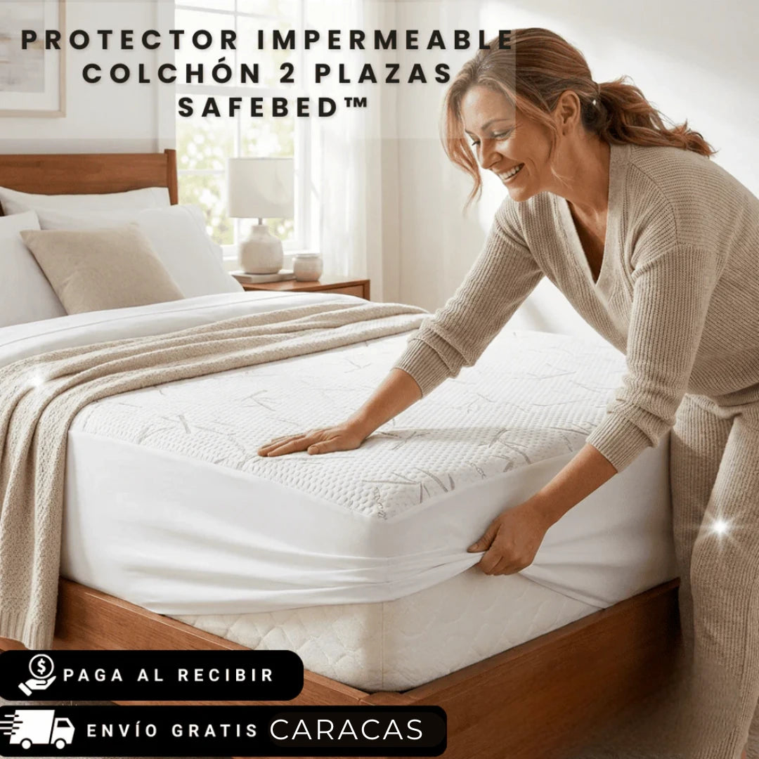 🛌 ¡Protege tu Colchón con la Tecnología de SAFEBED™! Protector impermeable✨