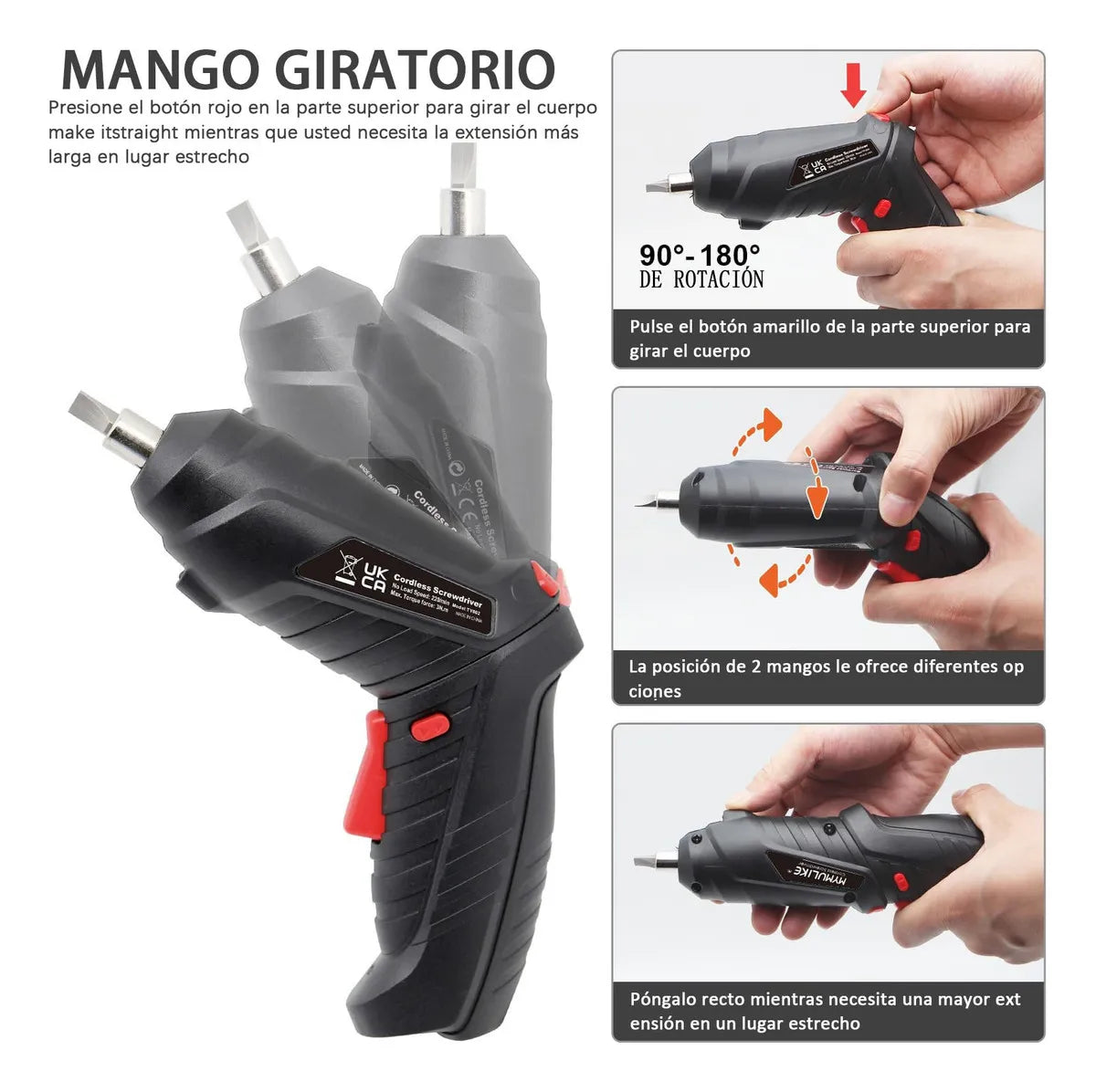 Kit Destornillador Eléctrico Recargable 47 Piezas🛠️⚡