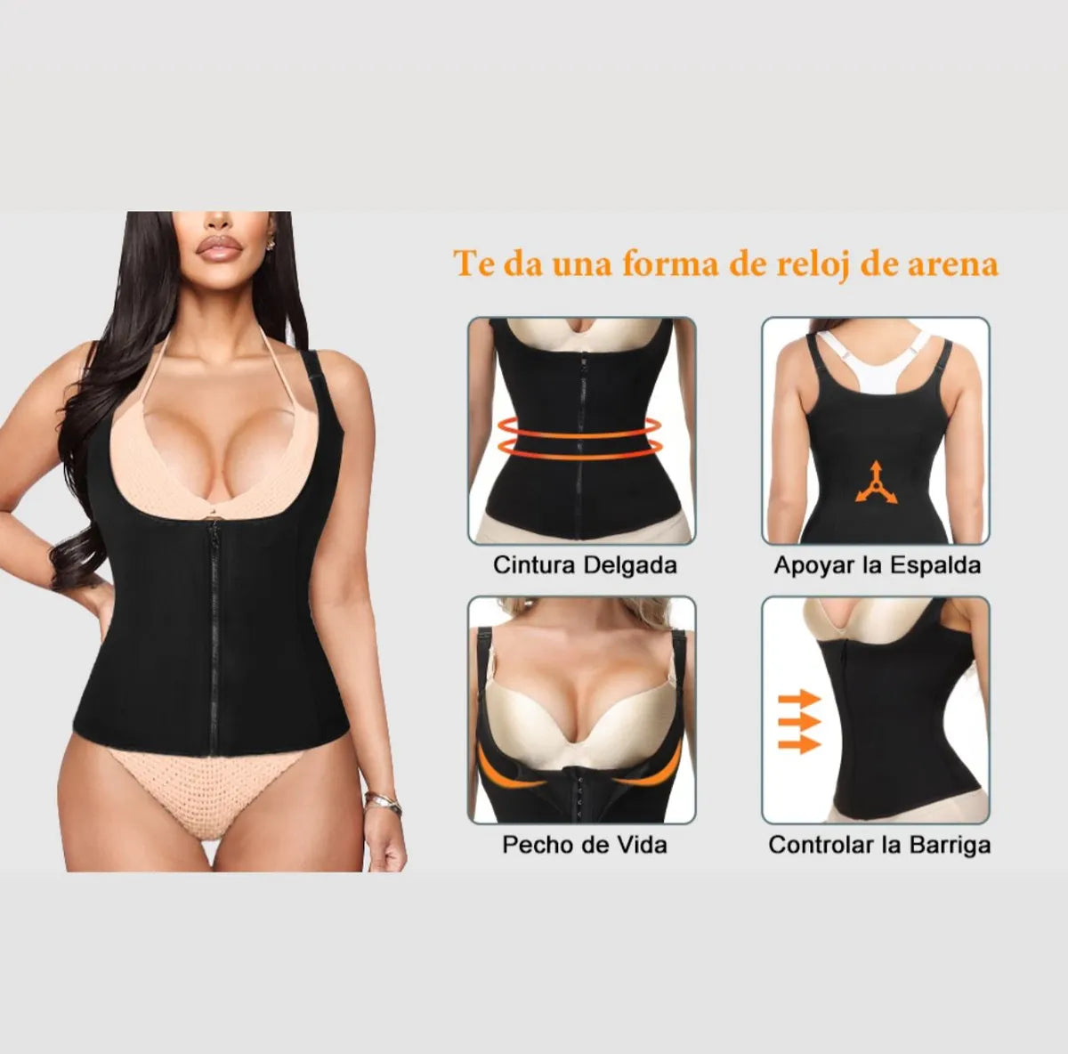 Faja Reductora Corset De Neopreno🌟