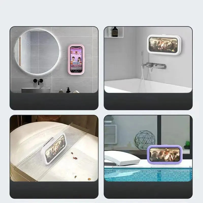 📱 ¡Lleva tu Pantalla a Donde Quieras sin Miedo al Agua! 🚿🍳 Soporte impermeable 360°