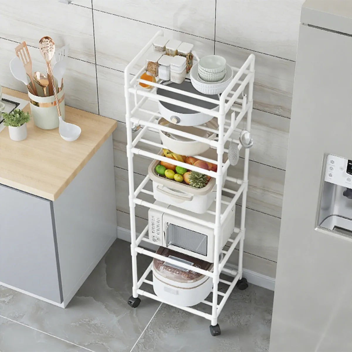 Organizador estante multiuso con ruedas giro 360°✨
