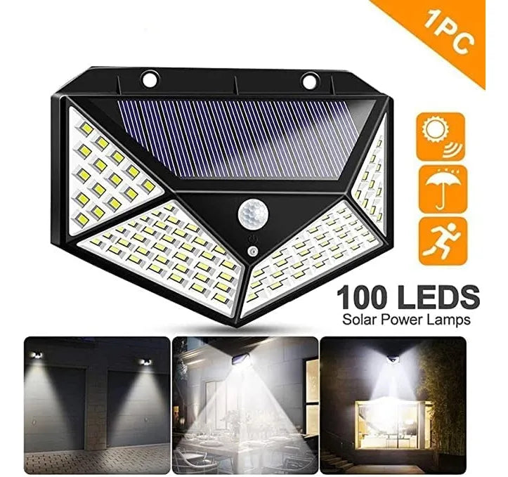 Lampara led con panel solar y sensor de movimiento💡✨ (PACK 3unds)