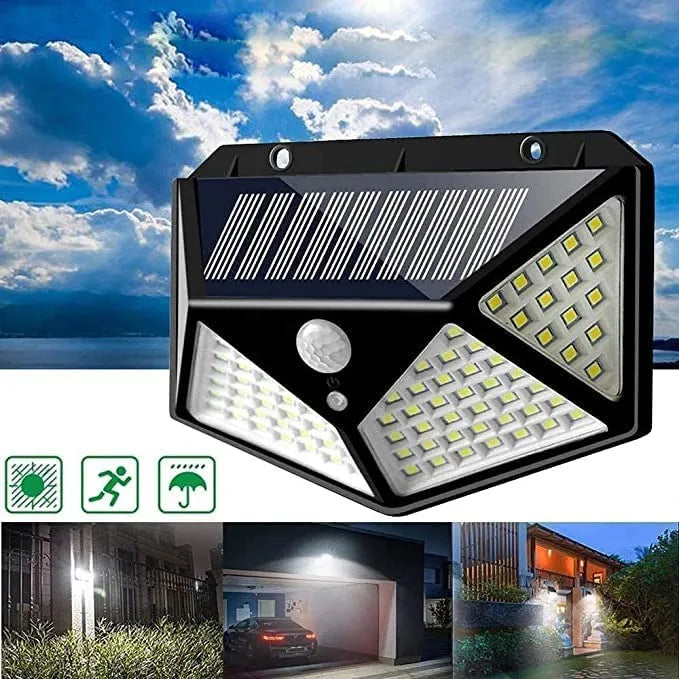 Lampara led con panel solar y sensor de movimiento💡✨ (PACK 3unds)