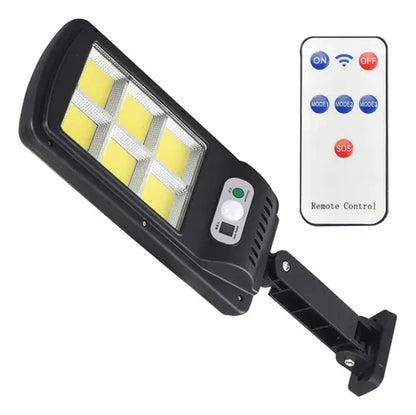 Lampara Led Con Panel Solar De 120w con Control Y Sensor