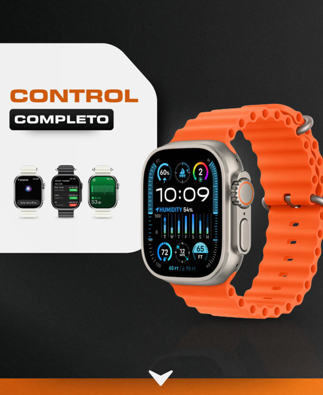 Reloj ultra S9 Original con 3 correas para combinar⌚🔥