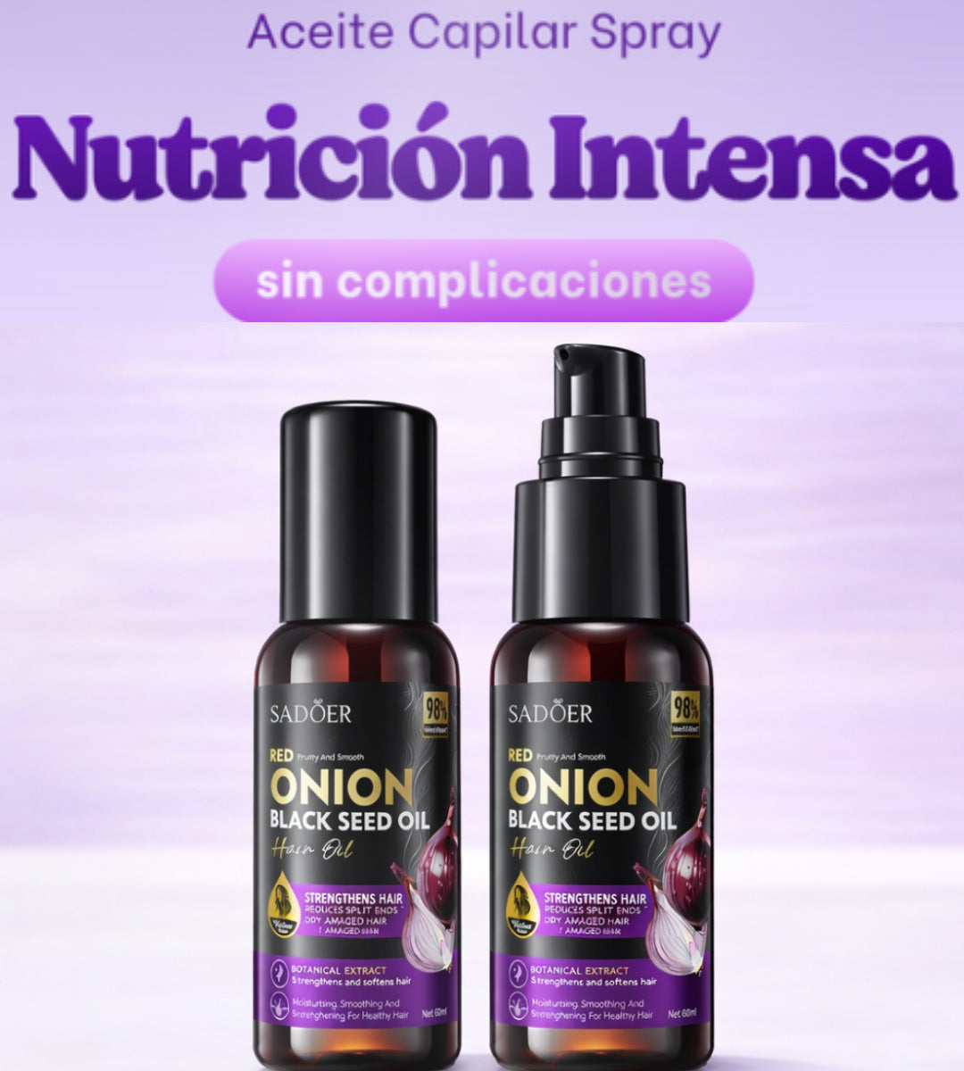 Sadoer Aceite Capilar Spray 60 Ml Fortalecedor