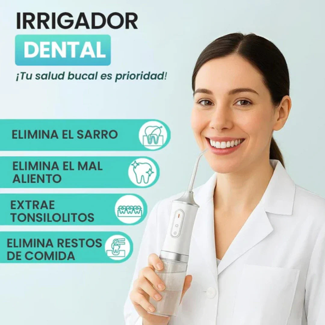 Irrigador Bucal Portátil Higiene Dental Limpiador🦷