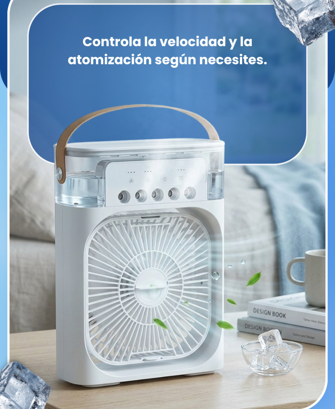 Ventilador enfriador con humificador portátil❄️❄️