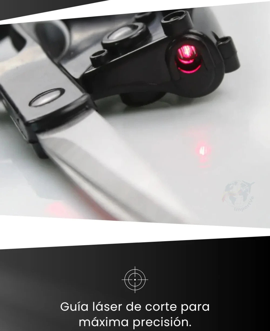 Tijera con medidor laser infrarrojo✂️