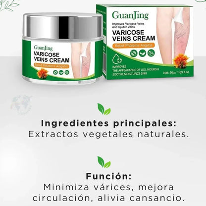Crema elimina y previene varices a base de Té Verde🌿
