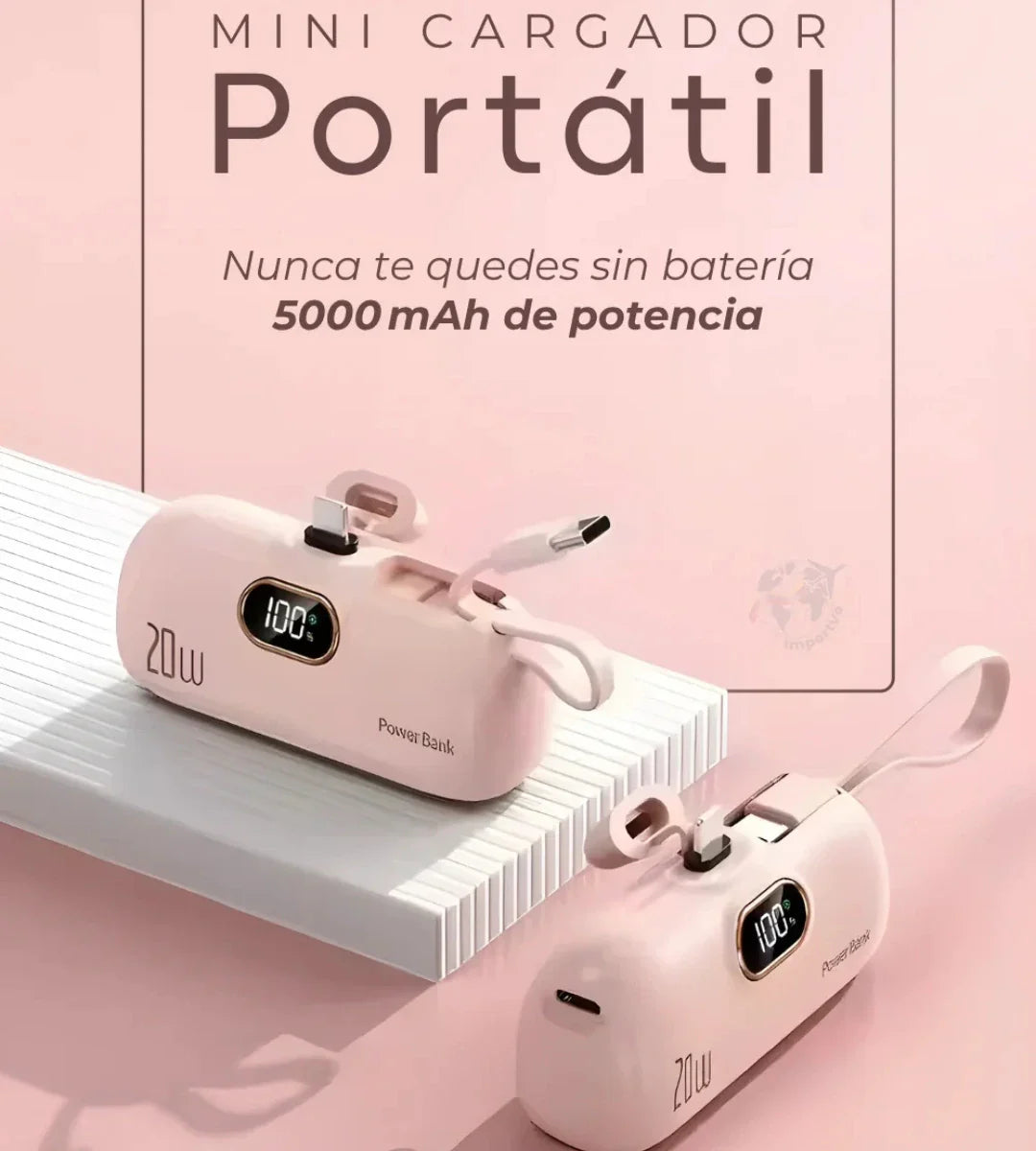 Power bank portátil de llavero 5000mAh🔋⚡Carga Rápida⚡