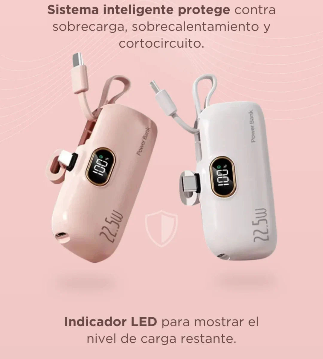 Power bank portátil de llavero 5000mAh🔋⚡Carga Rápida⚡
