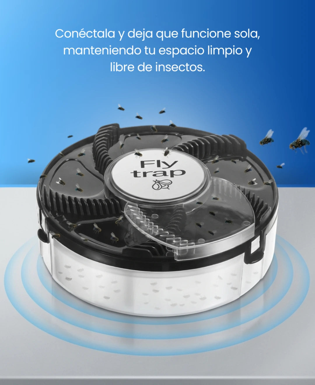 Trampa Eléctrica para Moscas Recargable