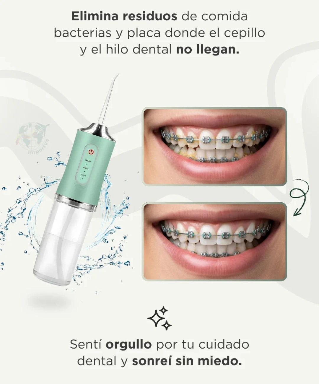 🦷¡Descubre la verdadera limpieza dental profunda! - Irrigador bucal✨