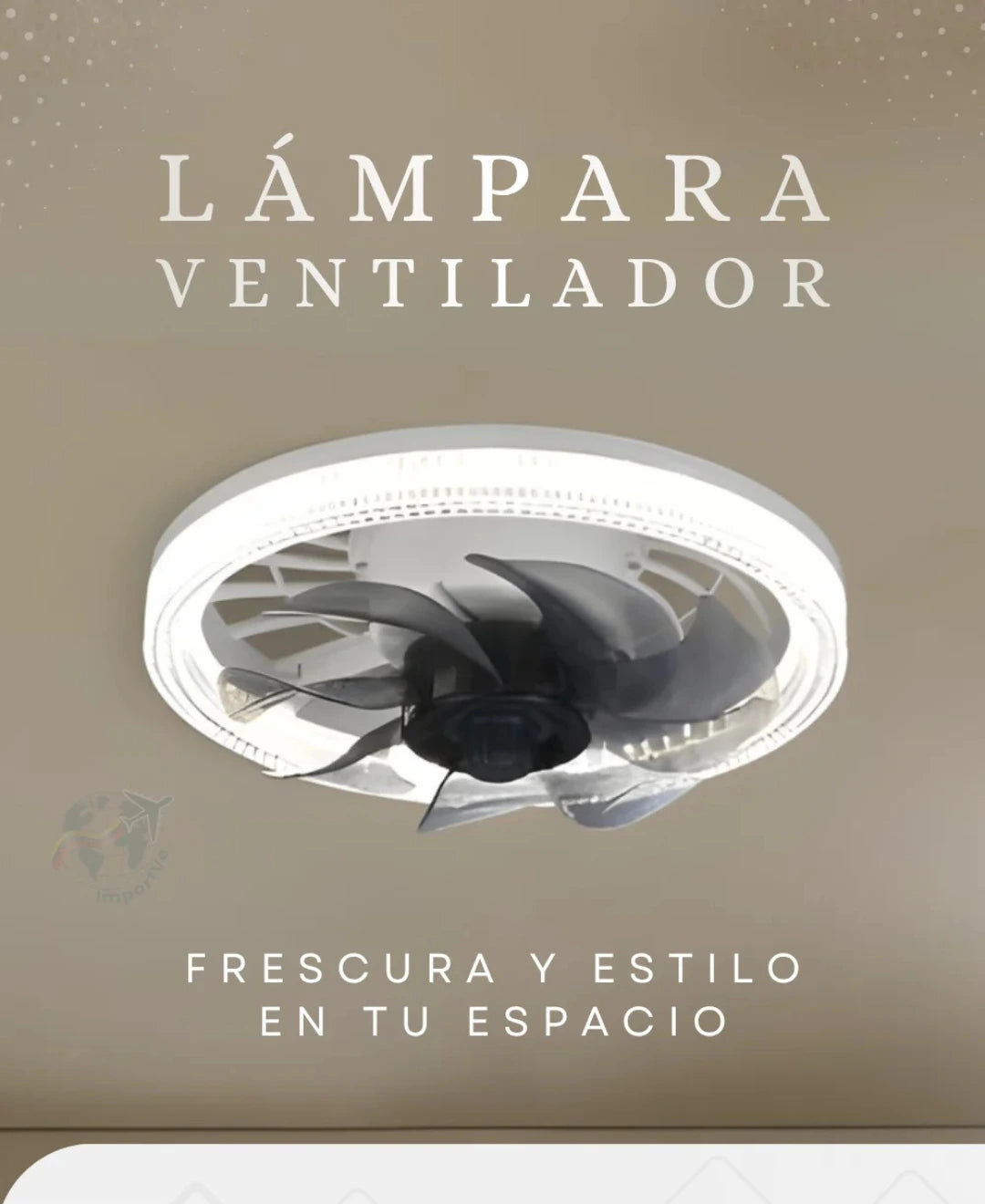 🌬️💡Lámpara Ventilador: Frescura y Estilo en un Solo Producto