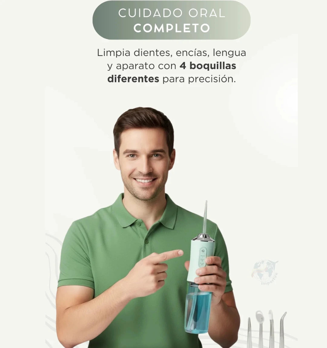 🦷¡Descubre la verdadera limpieza dental profunda! - Irrigador bucal✨