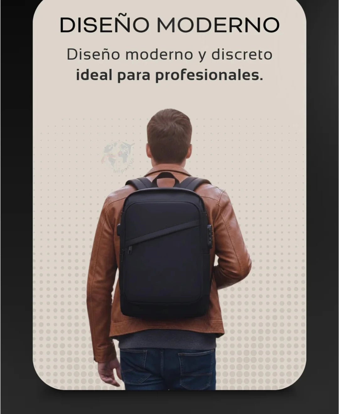 Mochila morral anti robo, impermeable con clave✨🔒