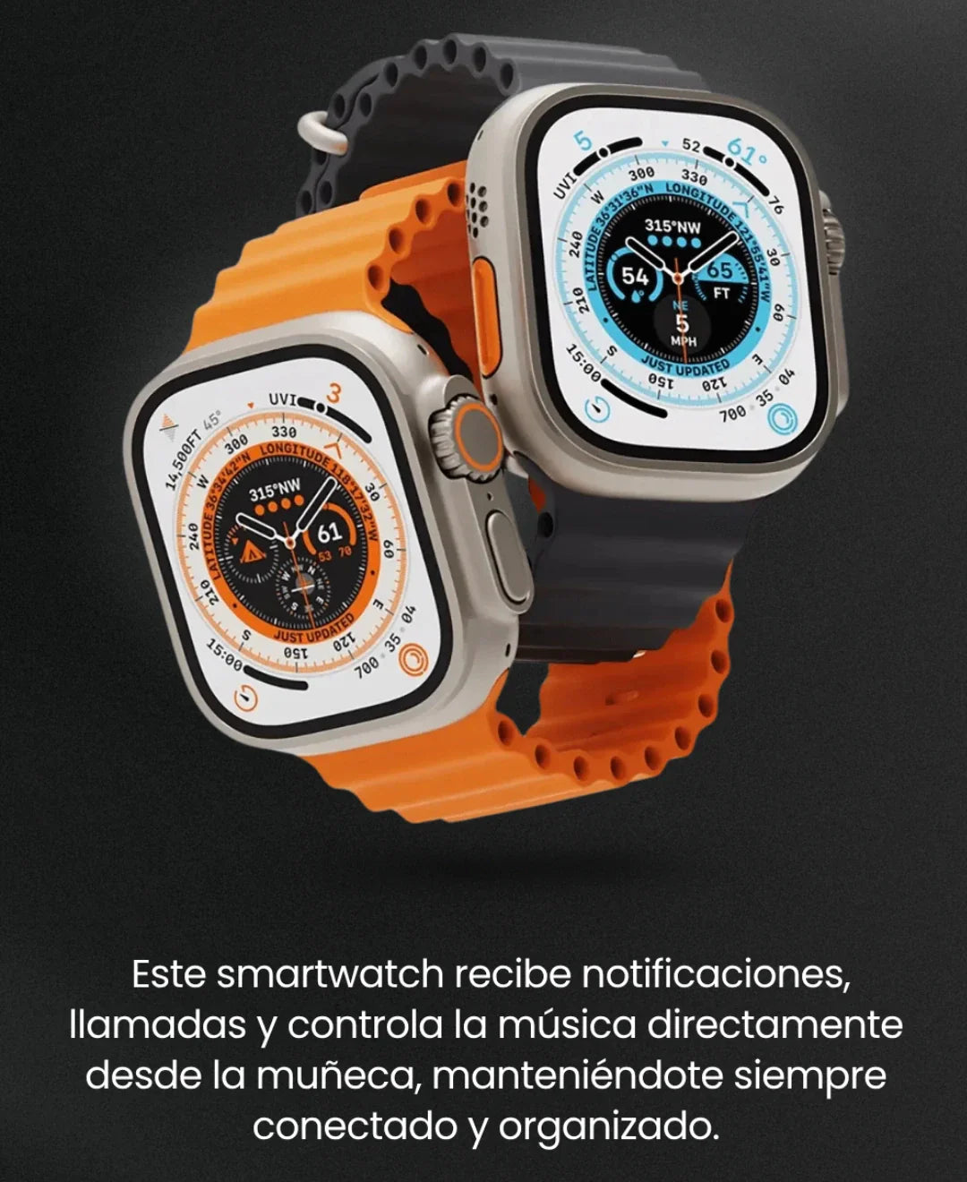 Reloj ultra S9 Original con 3 correas para combinar⌚🔥