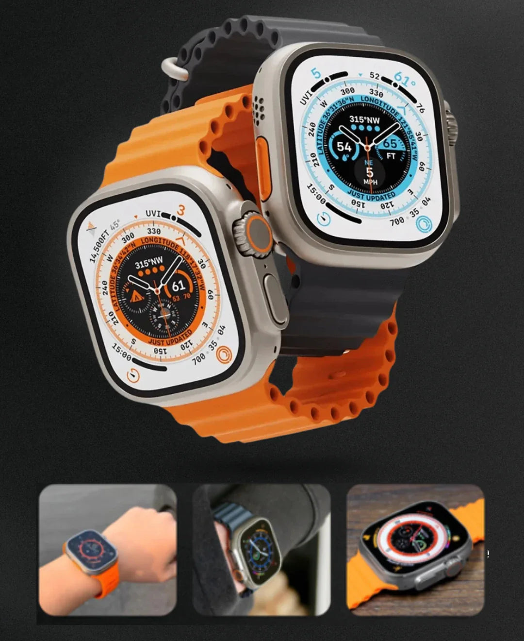 Reloj ultra S9 Original con 3 correas para combinar⌚🔥