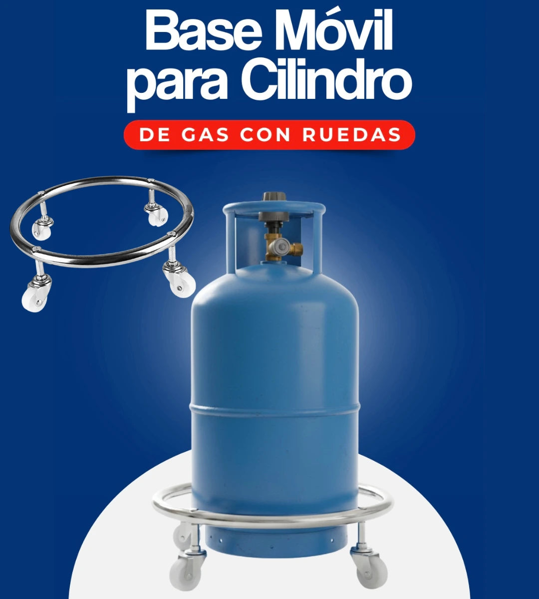 Base de acero inoxidable movible para bombonas, objetos pesados✨✨
