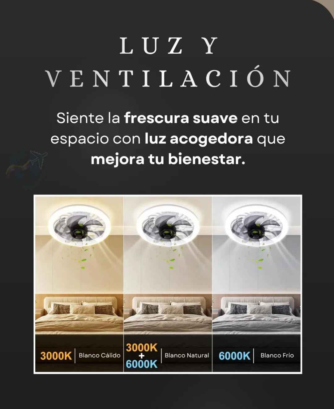 🌬️💡Lámpara Ventilador: Frescura y Estilo en un Solo Producto