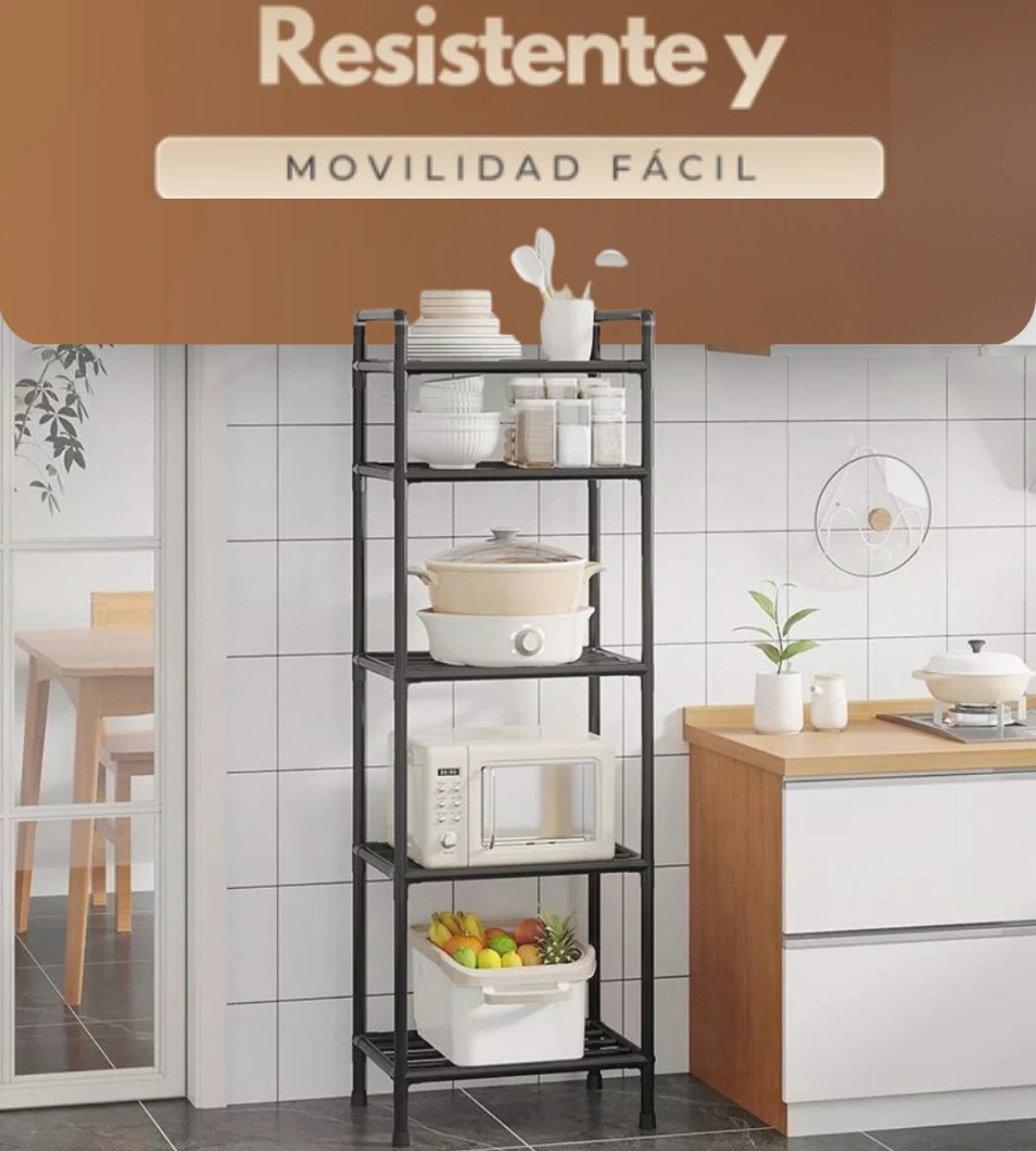 Organizador estante multiuso con ruedas giro 360°✨