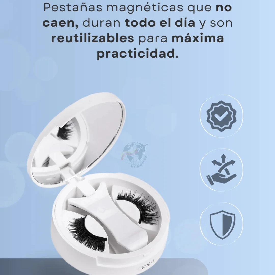 ✨ Pestañas Magnéticas Premium: ¡Mirada Impactante en Segundos y sin Pegamento!