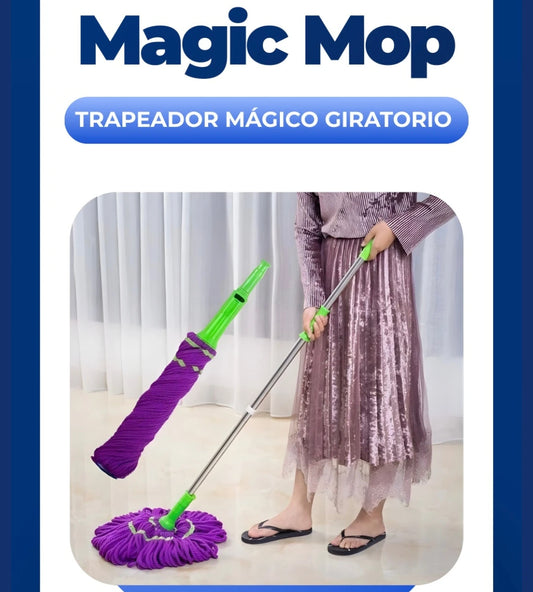 Trapeador Giratorio Magic Mop®︎✨ Higiene y limpieza rápida🔥
