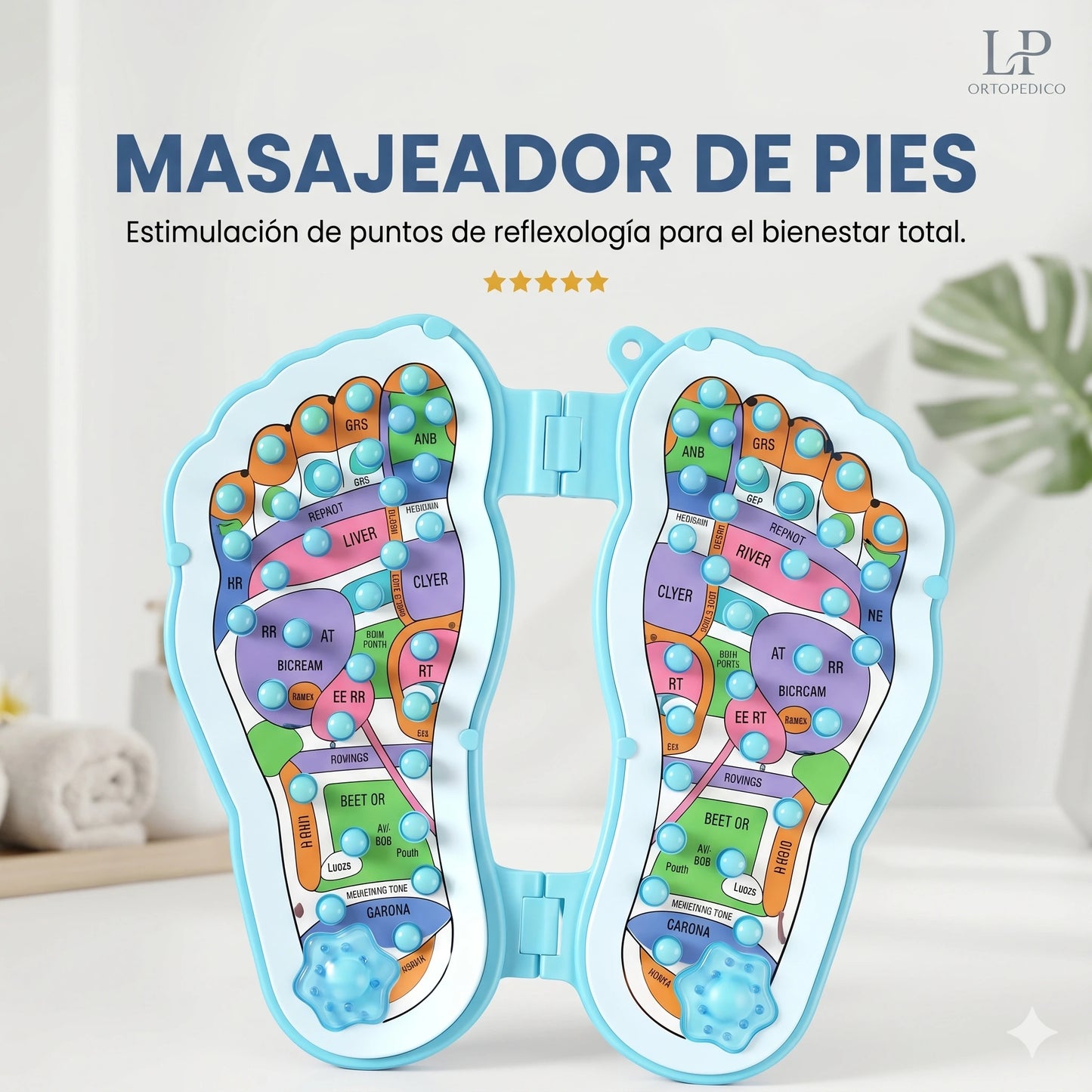✨ ¡Dale a tus pies el descanso que merecen! Masajeador de Pies Reflexológico🦶