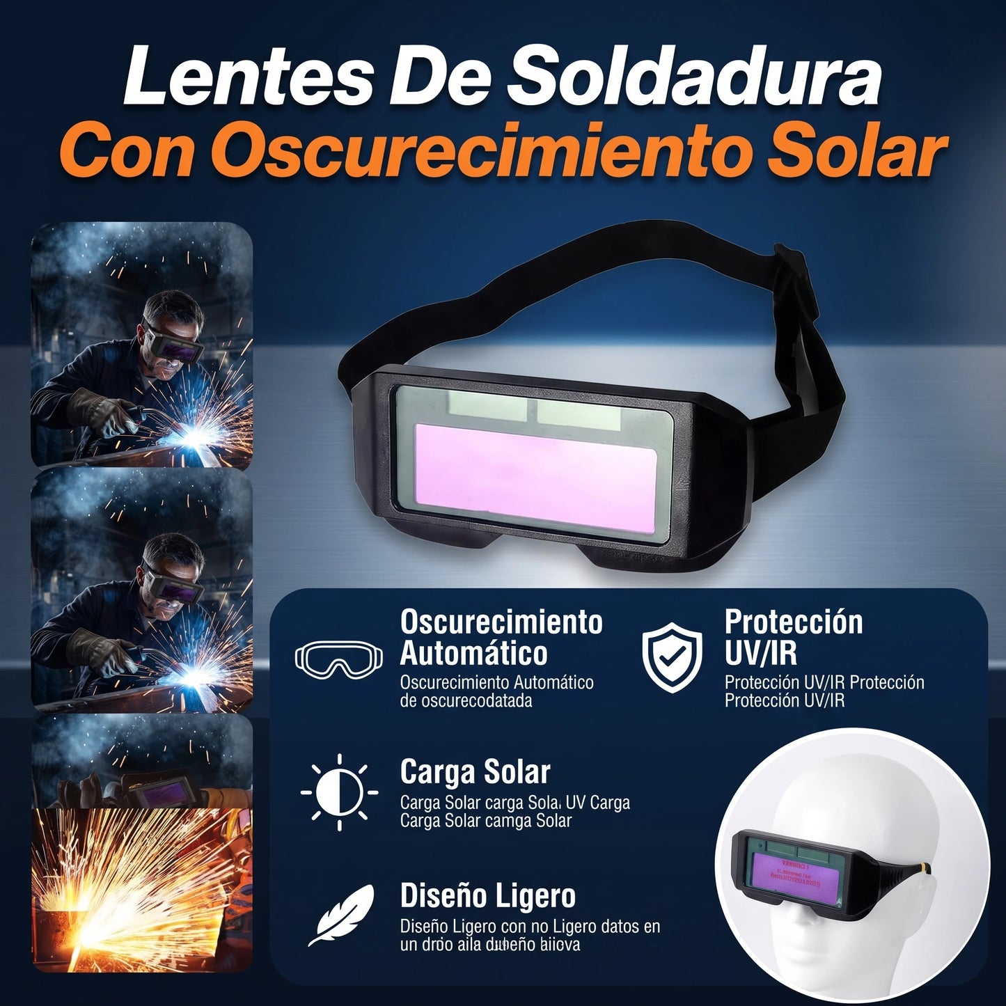 Lentes De Soldadura Con Oscurecimiento Solar💥💥