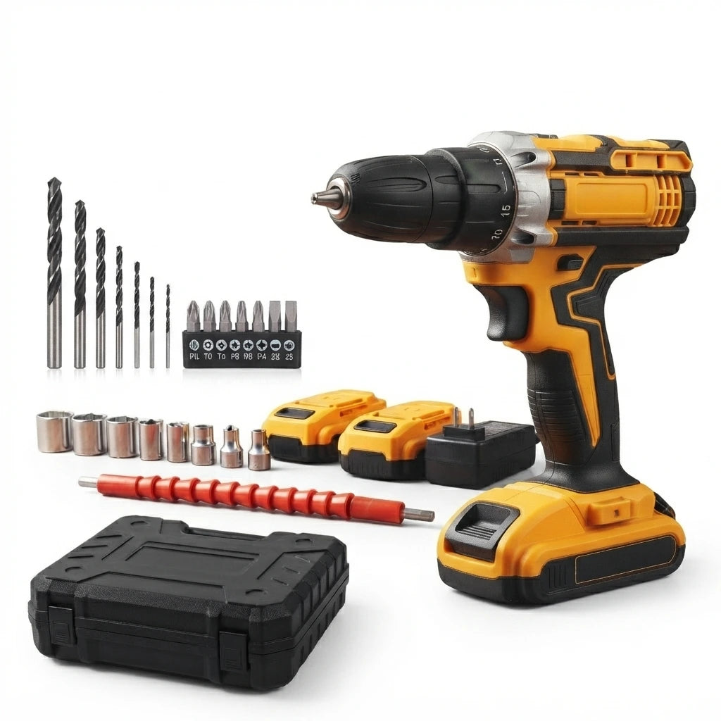 Taladro Destornillador Inalámbrico Recargable Set De Dados🔥